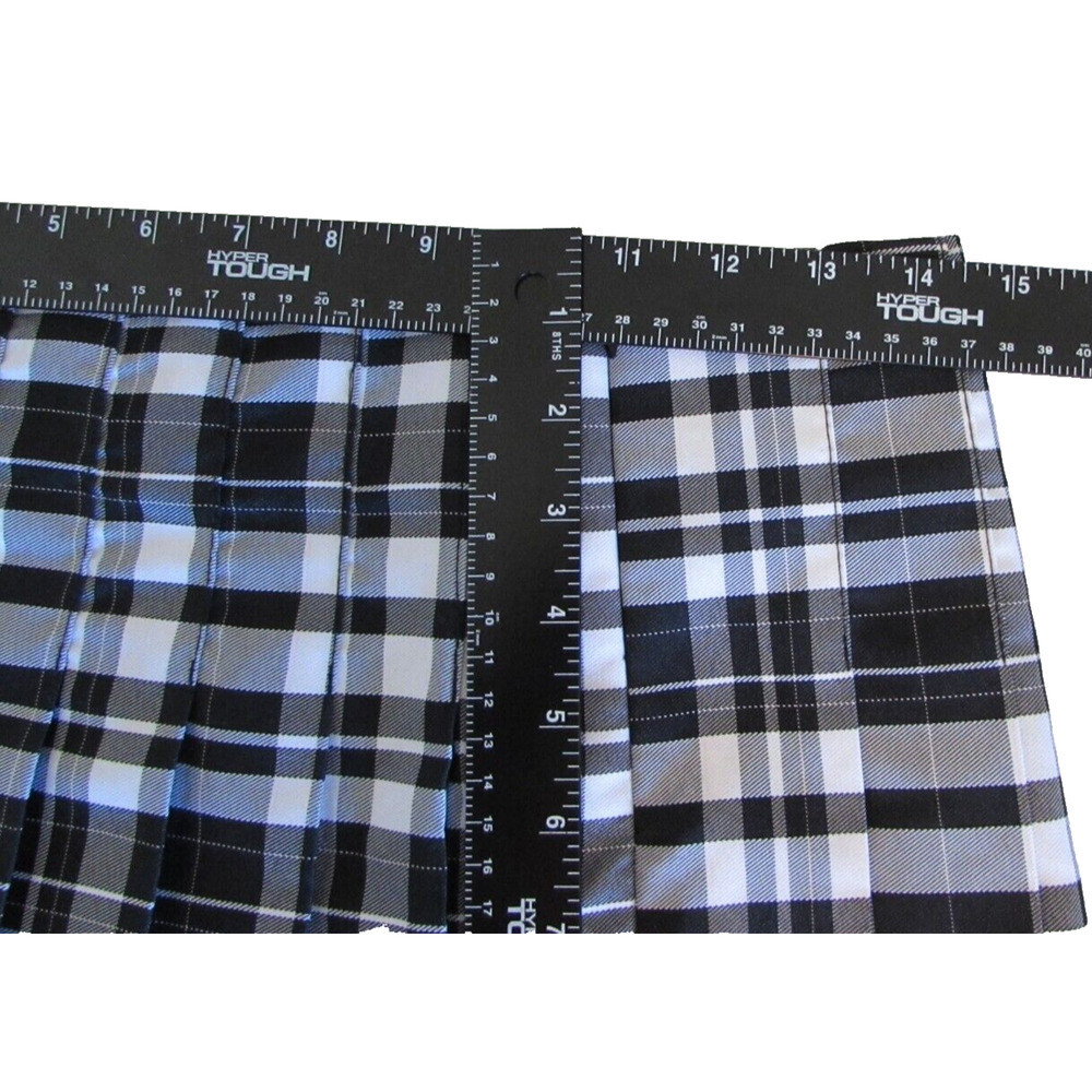 Whimsigoth‎ Office Siren Black & White Plaid  Schoolgirl Micro Mini Sz M - Picture 6 of 8
